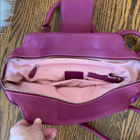 Brand new NWOT Cole Haan Magenta Leather Purse - Picture 5 of 10